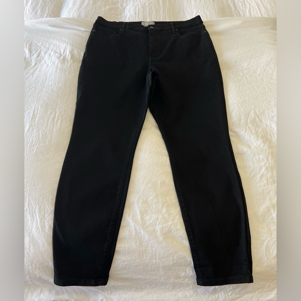 Everlane | Women’s SZ 35 Tall | The High Rise Skinny Black Stretch Jeans EUC